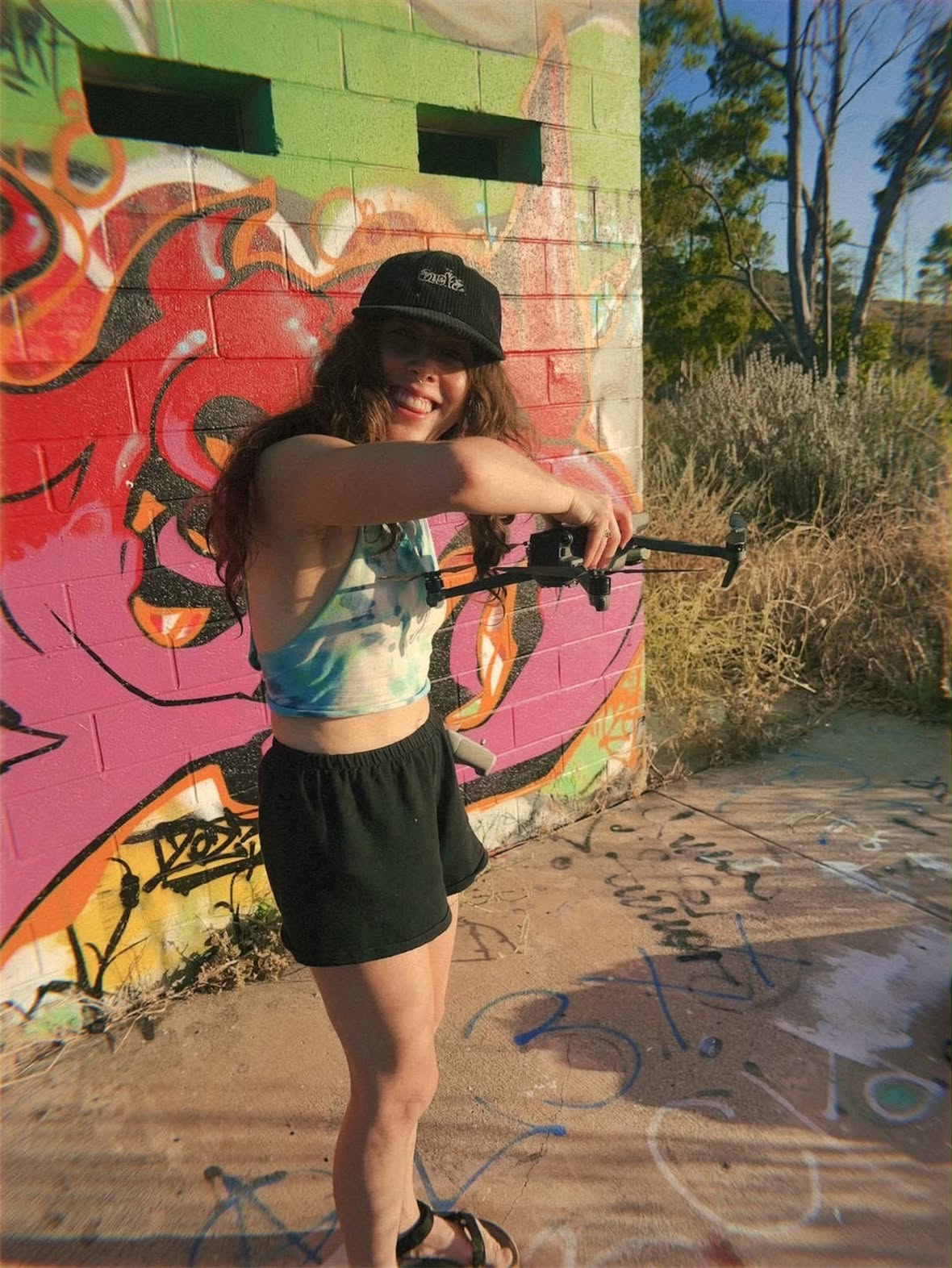 Nikki Lewis, founder of Nikki Lewis Films, behind the camera